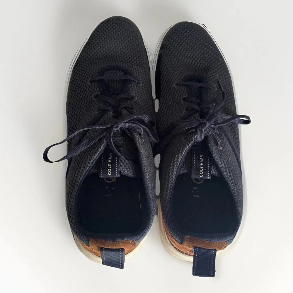 Cole Haan Zerogrand Grand Atlantic Mesh Oxford Blue Brown Mens 10.5 C35467